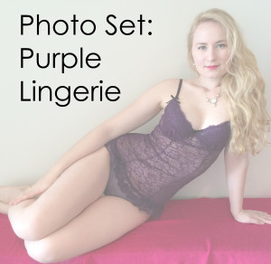 Purple Lingerie Glitter Goddess