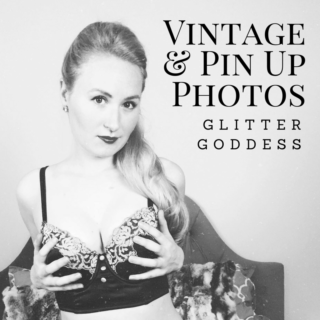 Vintage Pin Up Glitter Goddess Photos