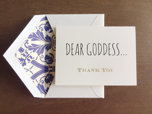 Notes of Gratitude Glitter Goddess